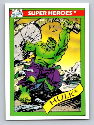 1990 Impel Marvel Hulk card #3