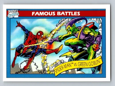 1990 Impel Marvel Spider-Man vs Green Goblin